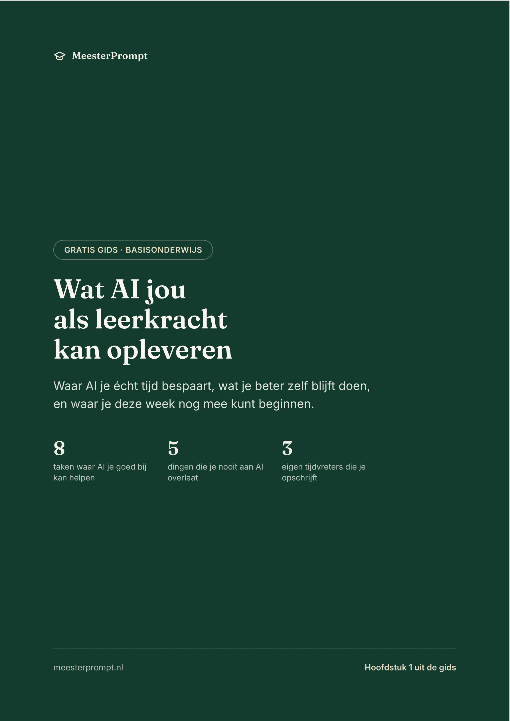 Gids Wat AI jou als leerkracht kan opleveren, voorkant