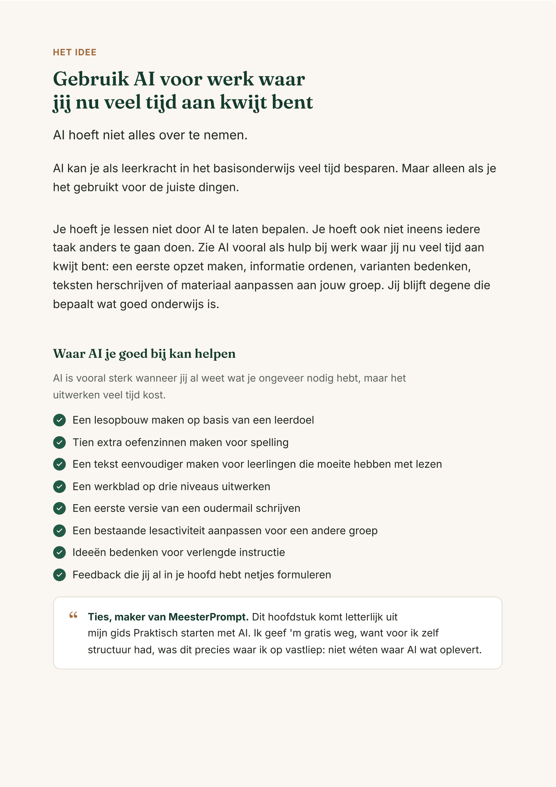 Gids Wat AI jou als leerkracht kan opleveren, pagina 2